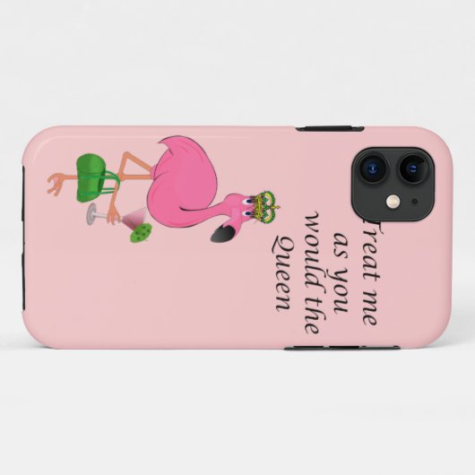 Funny Flamingo iPhone 5 Barely Daar Hoesje (Achterkant (horizontaal))