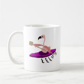 Funny Flamingo Kayaking Koffiemok (Links)