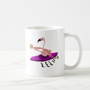 Funny Flamingo Kayaking Koffiemok