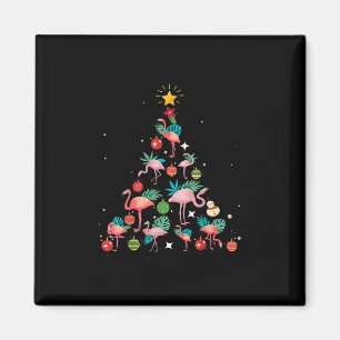 Funny Flamingo kerstboom Magneet
