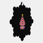 Funny Flamingo kerstboom Ornament Kaart (Rechts)