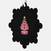 Funny Flamingo kerstboom Ornament Kaart (Links)