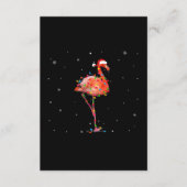 Funny Flamingo Kerstmis Light Apparel Cute Xmas Informatiekaartje (Voorkant)
