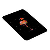 Funny Flamingo Kerstmis Light Apparel Cute Xmas Magneet (Rechterzijde)