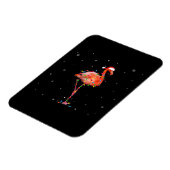 Funny Flamingo Kerstmis Light Apparel Cute Xmas Magneet (Linkerzijde)