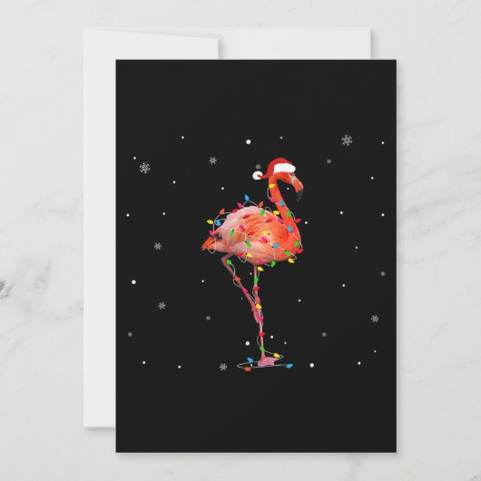 Funny Flamingo Kerstmis Light Apparel Cute Xmas Save The Date (Voorkant)