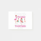 Funny Flamingo Kerstmis Post-it® Notes (Voorkant)