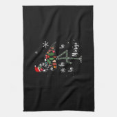 Funny Flamingo Kerstmis Theedoek (Verticaal)