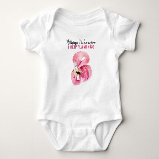 Funny Flamingo Pink Romper (Voorkant)
