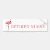 Funny Flamingo ReGe Nurse Bumpersticker (Voorkant)