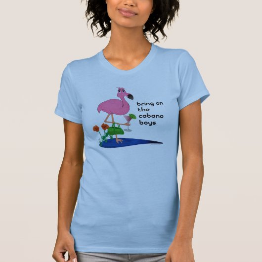 Funny Flamingo Shirt (Voorkant)