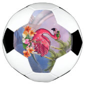 Funny flamingo voetbal (Gedraaid)