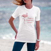 Funny Flamingo Vrijdag Theme T-shirt