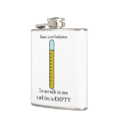 Funny Flask Booze Level Heupfles (Links)
