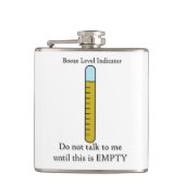 Funny Flask Booze Level Heupfles (Voorkant)