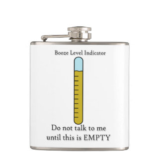 Funny Flask Booze Level Heupfles