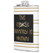 Funny Flask, dit kan whisky zijn (zwart/goud) Heupfles (Links)
