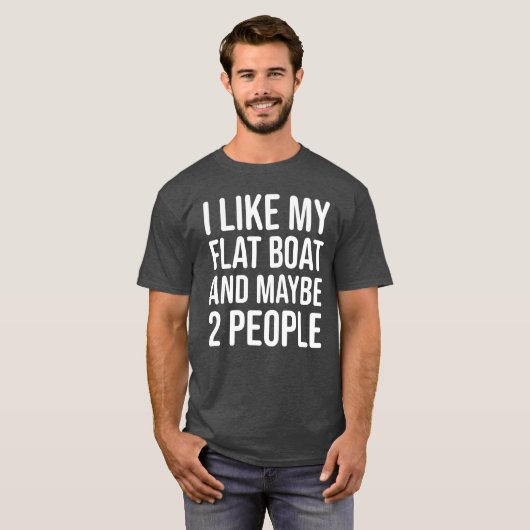 Funny Flat Boat Vist en Hunting Shirt (Voorkant volledig)