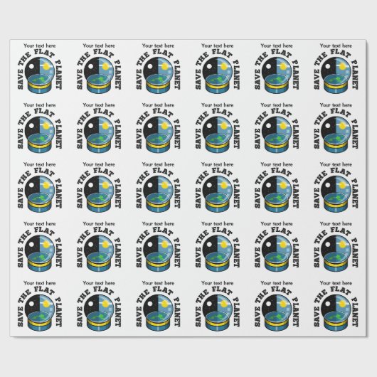 Funny Flat Earth Cadeaupapier (Vlak)