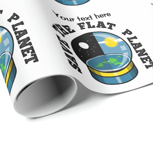 Funny Flat Earth Cadeaupapier (Rol Hoek)