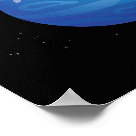 Funny Flat Earth Gift Mannen Vrouwen op aarde Poster (Hoek)