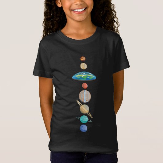 Funny Flat Earther Society Flat Earth Day T-shirt (Voorkant)