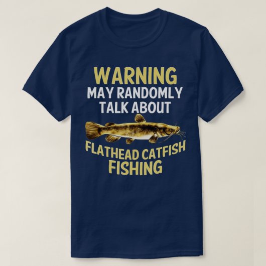 Funny Flathead Catfish Vist zoetwatervis Gi T-shirt (Design voorkant)