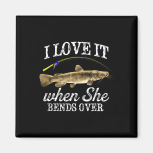 Funny Flathead Catfish Vist zoetwatervis Gra Magneet
