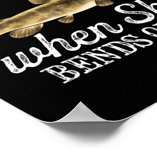 Funny Flathead Catfish Vist zoetwatervis Gra Poster (Hoek)