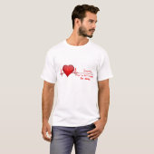 Funny Flatlining Heart Beat Humor T-Shirt (Voorkant volledig)