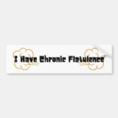 Funny Flatulence Farting Bumpersticker (Voorkant)