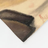 Funny Fleece Deken Gentleman Giraffe met Roos (Hoek)