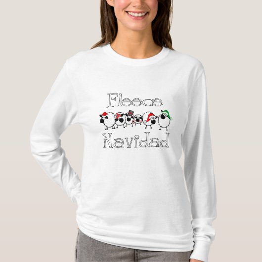 Funny Fleece Navidad Shirt (Voorkant)