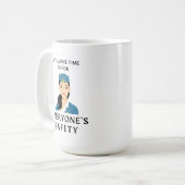 Funny Flight Attendant Coffee Mok (Voorkant links)
