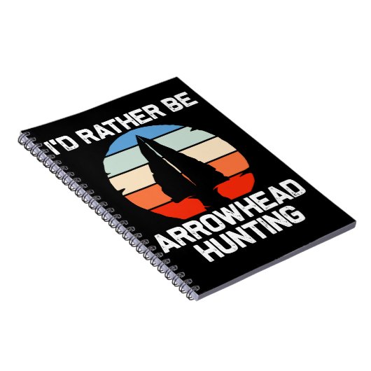 Funny Flint Arrowiads Stone Collecting Notitieboek (Rechterzijde)