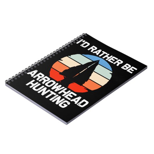 Funny Flint Arrowiads Stone Collecting Notitieboek (Linkerzijde)