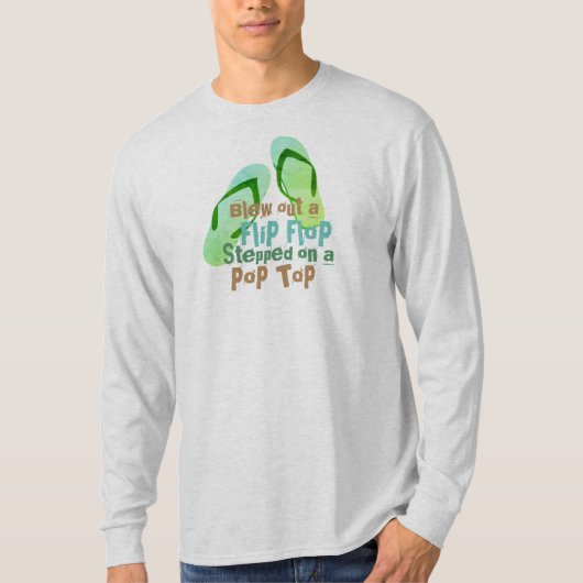 Funny Flip Flop boot t-shirt (Voorkant)