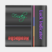 Funny Flip Magnet - Luck Status (Voorkant)