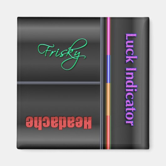 Funny Flip Magnet - Luck Status (Voorkant)