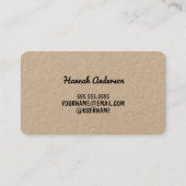 Funny Flirting Kraft Visitekaartje (Achterkant)