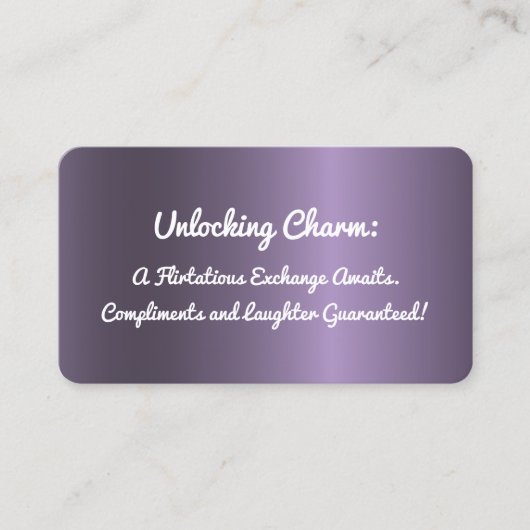 Funny Flirting Visitekaartje (Voorkant)