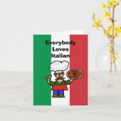 Funny Flirty Love Italiaanse Kaart (Gele Bloem)