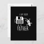 Funny Floppy Disk naar USB Ik ben uw vader Briefkaart (Voorkant / Achterkant)