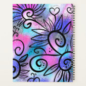 Funny floral art planner (Achterkant)