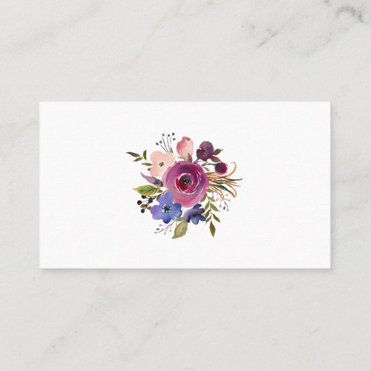 Funny Floral Introvert Visitekaartje (Achterkant)
