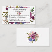 Funny Floral Introvert Visitekaartje (Voorkant / Achterkant)