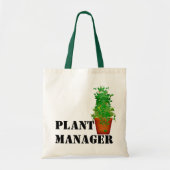 Funny Floral Plant Manager voor- en achterontwerp Tote Bag (Voorkant)