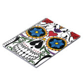 Funny Floral Skull Notitieboek (Linkerzijde)