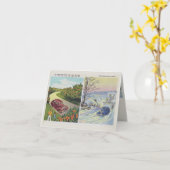 Funny  Florida Folded Wenskaart Kaart (Gele Bloem)