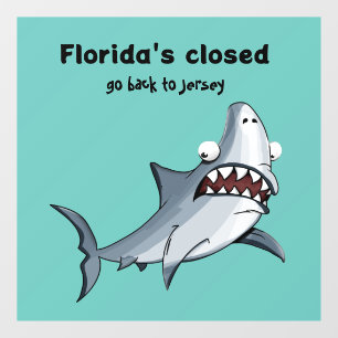 Funny Florida New Jersey Window Decal